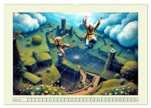 Produktbild: Die geheime Zauberwelt der alten Damen (Wandkalender 2026 DIN A2 quer), CALVENDO Monatskalender