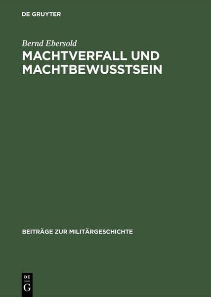 Produktbild: Machtverfall und Machtbewusstsein