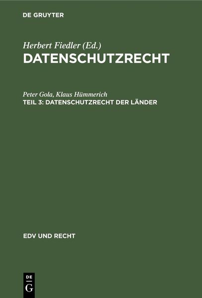 Produktbild: Datenschutzrecht der L&auml;nder