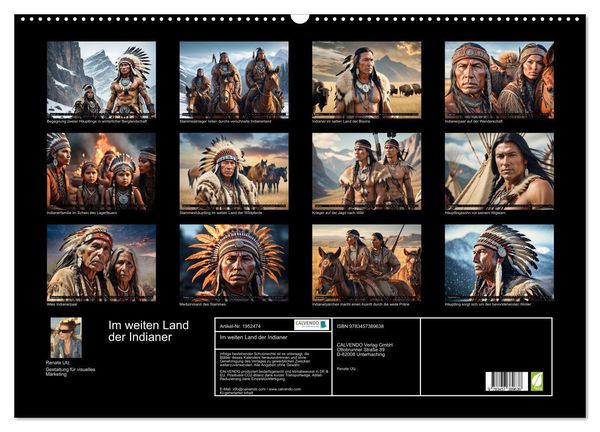 Produktbild: Im weiten Land der Indianer (Wandkalender 2026 DIN A2 quer), CALVENDO Monatskalender