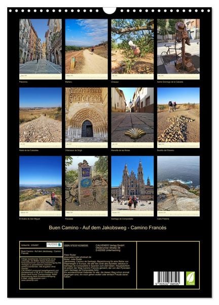 Produktbild: Buen Camino - Auf dem Jakobsweg - Camino Franc&eacute;s (Wandkalender 2026 DIN A3 hoch), CALVENDO Monatskalender