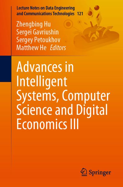 Produktbild: Advances in Intelligent Systems, Computer Science and Digital Economics III