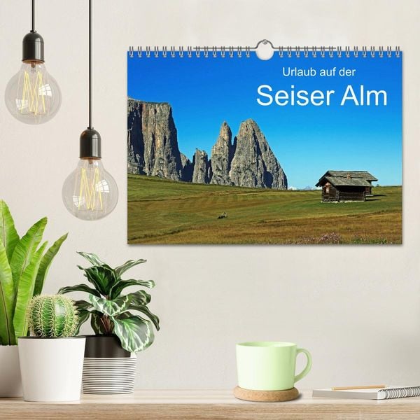 Produktbild: Urlaub auf der Seiser Alm (Wandkalender 2026 DIN A4 quer), CALVENDO Monatskalender