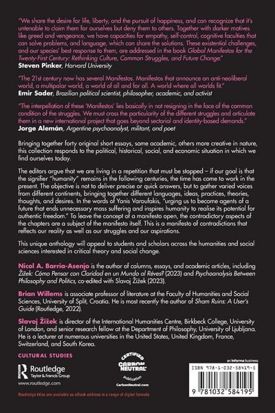 Produktbild: Global Manifestos for the Twenty-First Century