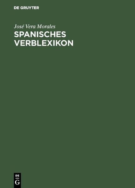 Produktbild: Spanisches Verblexikon