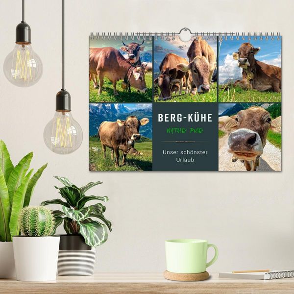 Produktbild: Berg-K&uuml;he, Natur pur - unser sch&ouml;nster Urlaub (Wandkalender 2026 DIN A4 quer), CALVENDO Monatskalender