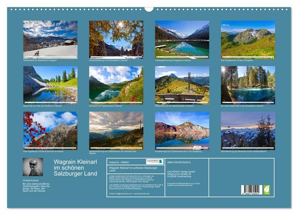Produktbild: Wagrain Kleinarl im sch&ouml;nen Salzburger Land (Wandkalender 2026 DIN A2 quer), CALVENDO Monatskalender
