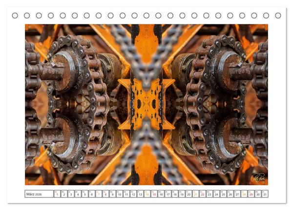 Produktbild: Faszination Spiegelung - Industrie und Technik (Tischkalender 2026 DIN A5 quer), CALVENDO Monatskalender