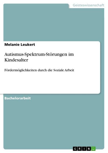 Produktbild: Autismus-Spektrum-St&ouml;rungen im Kindesalter