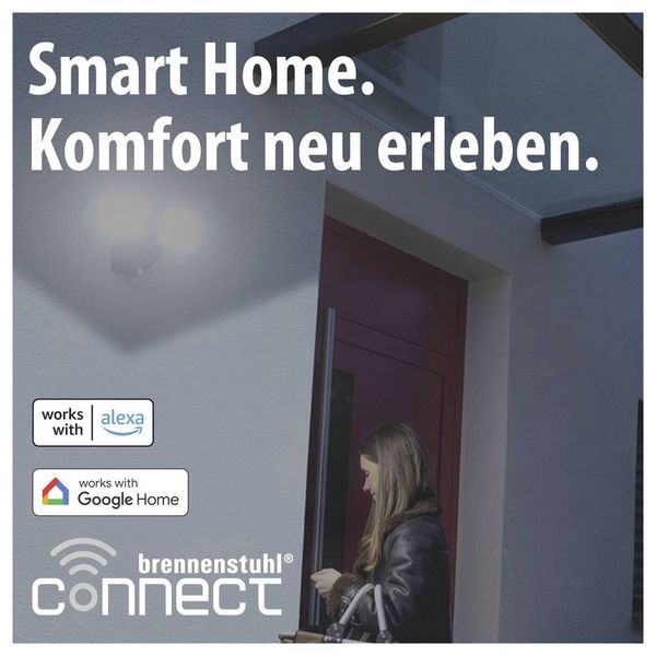 Produktbild: Brennenstuhl brennenstuhl&reg;Connect 1179060020 LED-Au&szlig;enstrahler 36W Leuchtfarben: Wei&szlig;