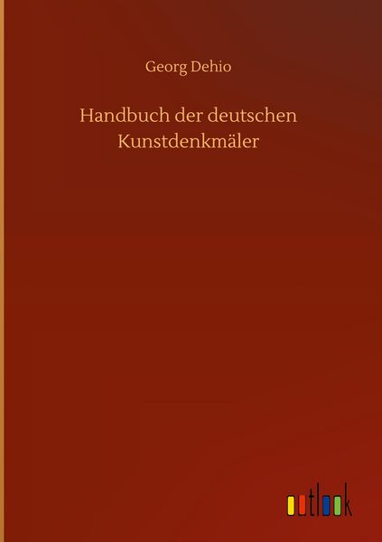Produktbild: Handbuch der deutschen Kunstdenkm&auml;ler