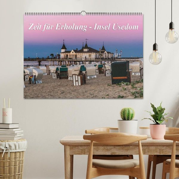Produktbild: Zeit f&uuml;r Erholung - Insel Usedom / Geburtstagskalender (Wandkalender 2026 DIN A2 quer), CALVENDO Monatskalender