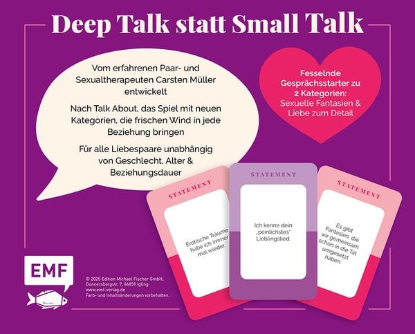 Produktbild: Kartenspiel: Talk about Sex &ndash; Das Kommunikationsspiel f&uuml;r Paare