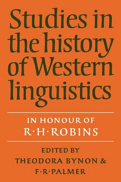 Produktbild: Studies in the History of Western Linguistics