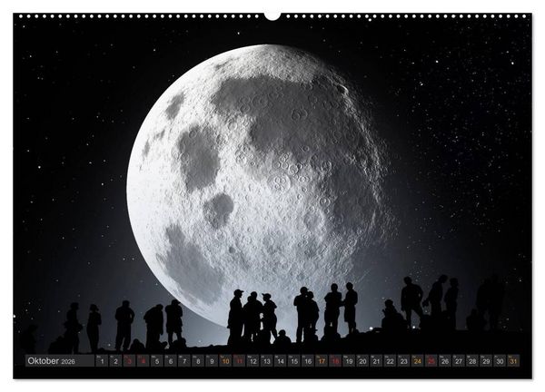 Produktbild: Sonne und Mond - faszinierend und anziehend (Wandkalender 2026 DIN A2 quer), CALVENDO Monatskalender