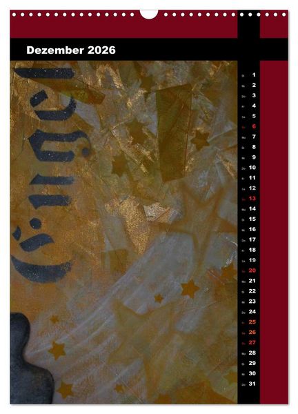 Produktbild: Farbenfrohe Engel (Wandkalender 2026 DIN A3 hoch), CALVENDO Monatskalender