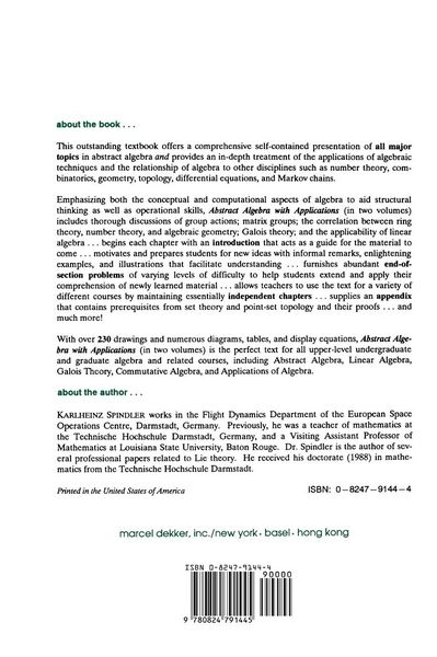 Produktbild: Abstract Algebra with Applications