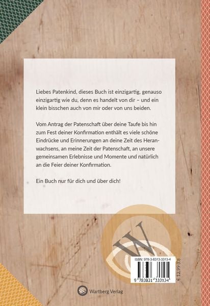 Produktbild: Meinem Patenkind zur Konfirmation - Ein Erinnerungsbuch zum Ausf&uuml;llen und Verschenken