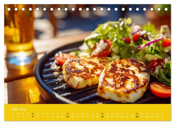 Produktbild: K&auml;sekalender - mit Gourmet K&auml;se und Platten durchs Jahr (Tischkalender 2026 DIN A5 quer), CALVENDO Monatskalender