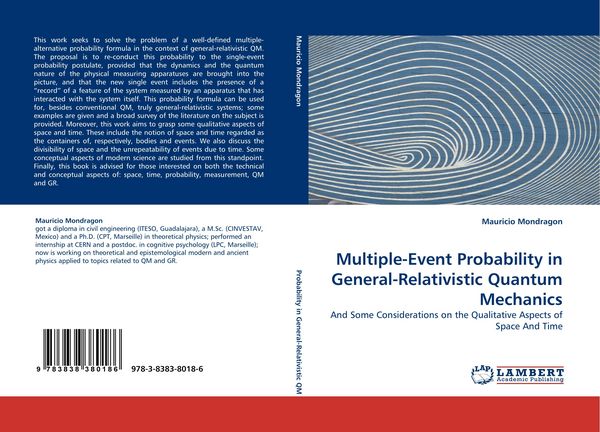 Produktbild: Multiple-Event Probability in General-Relativistic Quantum Mechanics