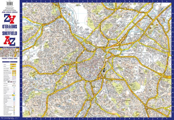 Produktbild: Sheffield A-Z Pocket Street Map