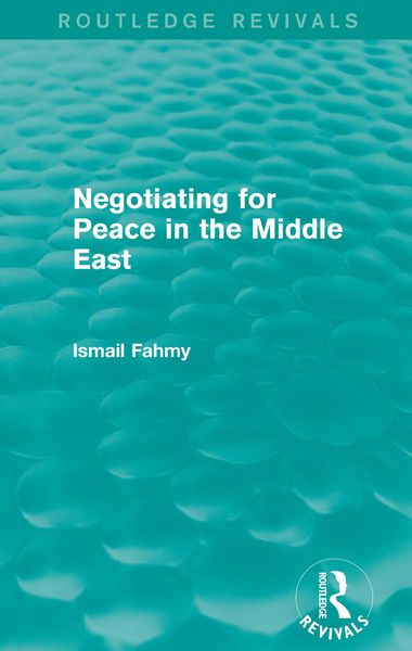 Produktbild: Negotiating for Peace in the Middle East (Routledge Revivals)