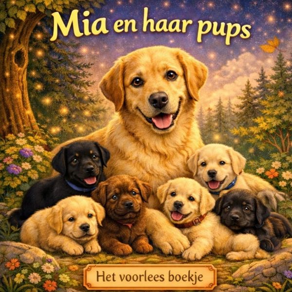 Het voorlees boekje, Mia en haar pups., Taschenbuch von H. Mourits, Brave New Books, 9789465387017