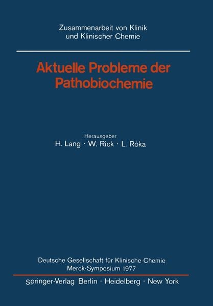 Produktbild: Aktuelle Probleme der Pathobiochemie