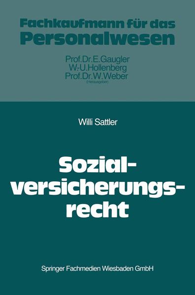 Produktbild: Das Recht der Sozialversicherung