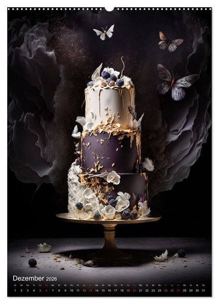 Produktbild: Zur Hochzeit eine Torte (hochwertiger Premium Wandkalender 2026 DIN A2 hoch), Kunstdruck in Hochglanz
