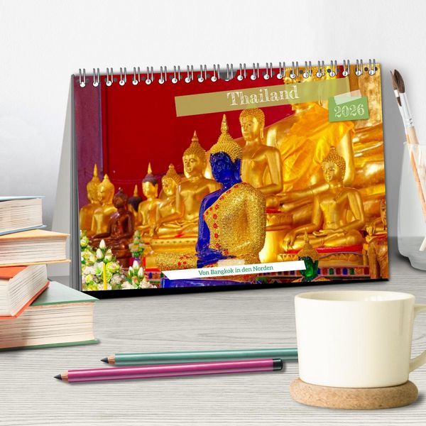 Produktbild: Thailand - Von Bangkok in den Norden (Tischkalender 2026 DIN A5 quer), CALVENDO Monatskalender