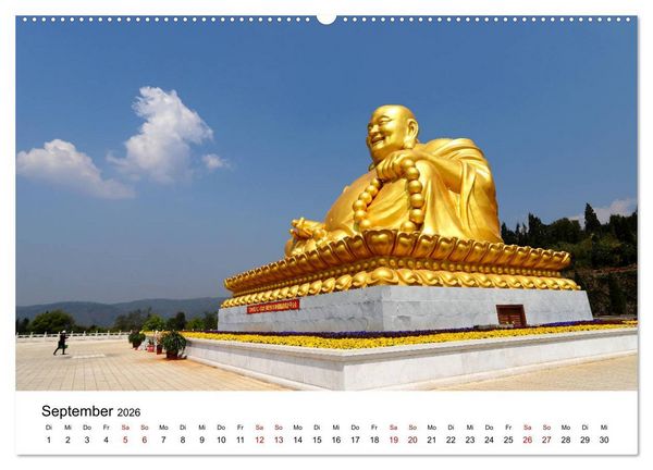 Produktbild: Wildes China (hochwertiger Premium Wandkalender 2026 DIN A2 quer), Kunstdruck in Hochglanz