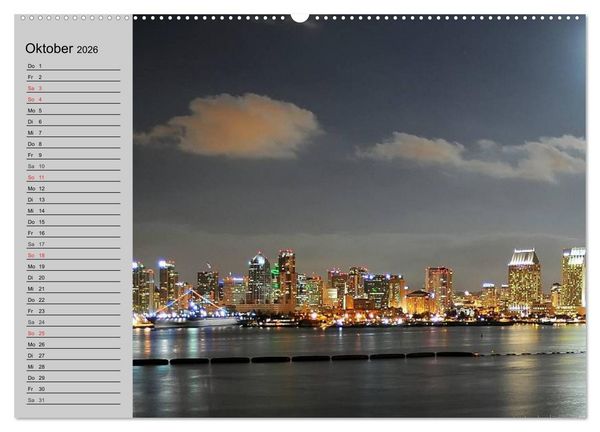 Produktbild: Kalifornien. Die goldene Westk&uuml;ste (Wandkalender 2026 DIN A2 quer), CALVENDO Monatskalender