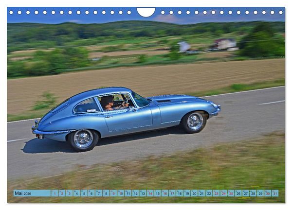 Produktbild: Jaguar E-Type - Die Raubkatze (Wandkalender 2026 DIN A4 quer), CALVENDO Monatskalender