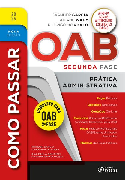 Produktbild: Como Passar na OAB 2&ordf; Fase - Pr&aacute;tica Administrativa 9&ordf; Ed - 2025