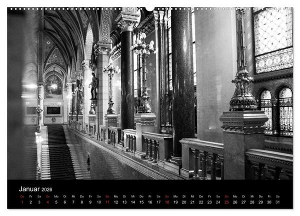 Produktbild: Budapest einfach liebenswert (Wandkalender 2026 DIN A2 quer), CALVENDO Monatskalender
