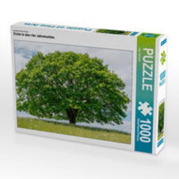 CALVENDO Puzzle Ein Motiv aus dem Kalender Eiche in den vier Jahreszeiten. | 1000 Teile Lege-Größe 64x48cm Foto-Puzzle für glückliche Stunden