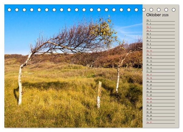Produktbild: NORDERNEY Geburtstagskalender mit Planerfunktion (Tischkalender 2026 DIN A5 quer), CALVENDO Monatskalender