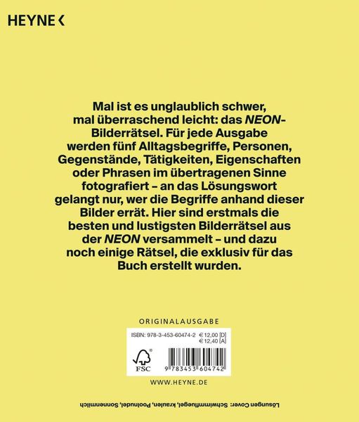 Produktbild: Das NEON-Bilderr&auml;tsel