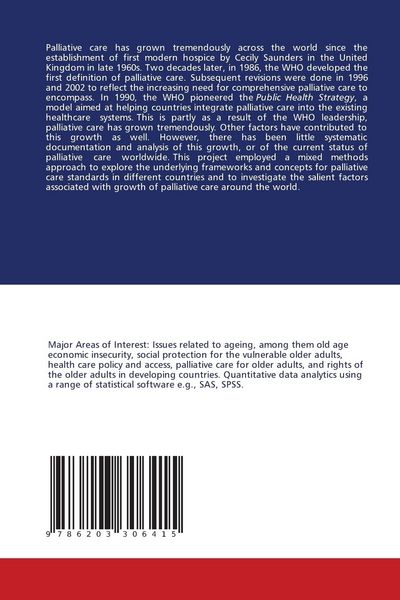 Produktbild: Palliative Care in the Global Context