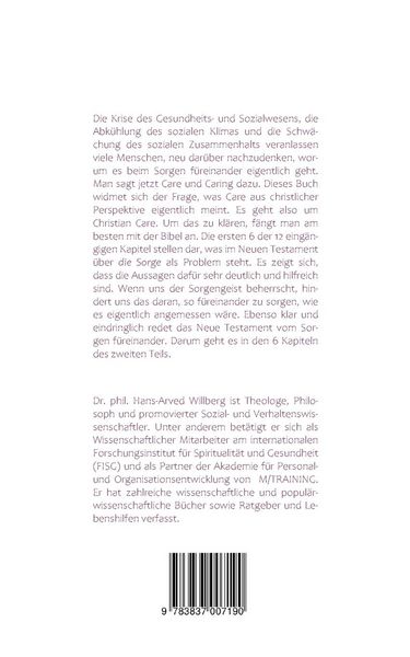 Produktbild: Frei von Sorge f&uuml;reinander sorgen