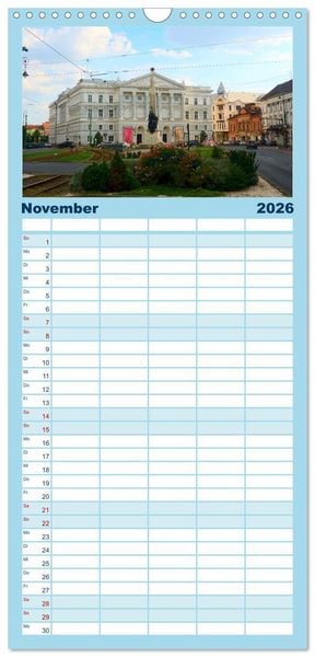Produktbild: Familienplaner 2026 - Streifz&uuml;ge durch Arad mit 5 Spalten (Wandkalender, 21 x 45 cm) CALVENDO