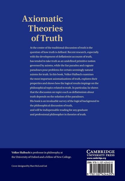 Produktbild: Axiomatic Theories of Truth