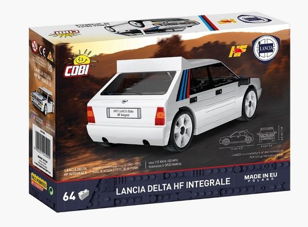 Produktbild: COBI 24509 - Lancia Delta HF Integrale, Ma&szlig;stab 1:35, Bausatz, 63 Klemmbausteine