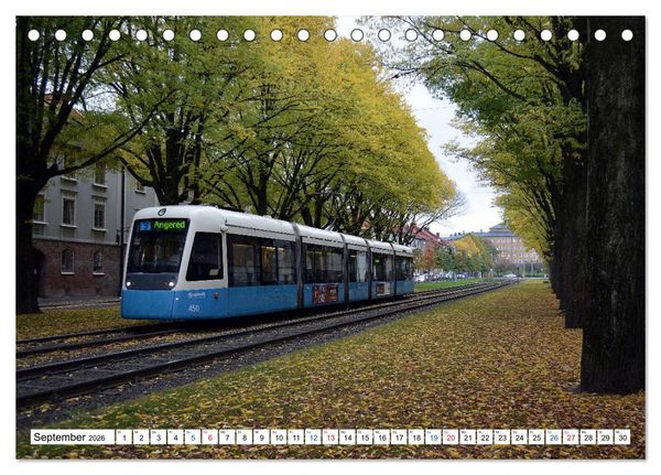 Produktbild: Die G&ouml;teborger Stra&szlig;enbahn (Tischkalender 2026 DIN A5 quer), CALVENDO Monatskalender
