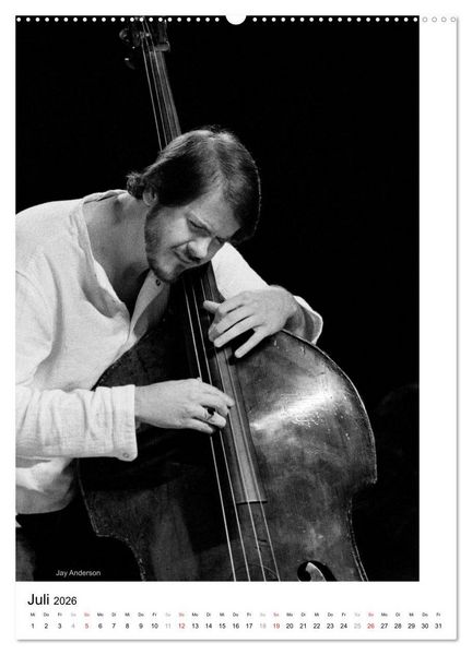 Produktbild: Jazz live (Wandkalender 2026 DIN A2 hoch), CALVENDO Monatskalender