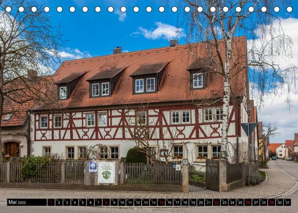 Produktbild: Mittelfr&auml;nkische Bocksbeutelstra&szlig;e (Tischkalender 2022 DIN A5 quer)