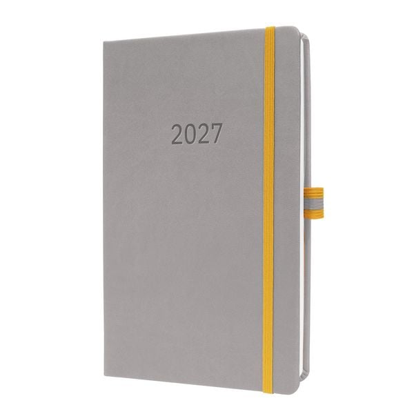 Produktbild: SIGEL L2704 Wochenkalender Linescape 2027, ca. A5, , hellgrau, gelb