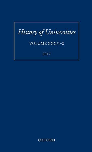 Produktbild: History Of Universities Vol 30 1-2 Hou C
