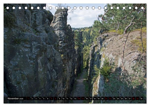 Produktbild: Das Zittauer Gebirge - (Tischkalender 2026 DIN A5 quer), CALVENDO Monatskalender
